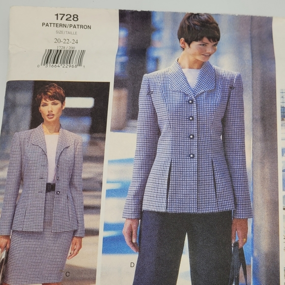 Uncut Vogue Career Wardrobe Sewing Pattern 1728 Vintage Limited Ed. - Picture 4 of 8